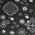 Poly Cotton Printed Fabric Paisley Bandana