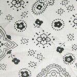 Poly Cotton Printed Fabric Paisley Bandana