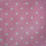 Small Polka Dot Poly Cotton Fabric Light Pink
