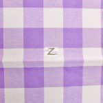 Gingham 1" Checkered Poly Cotton Fabric Lavender