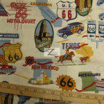Alexander Henry Cotton Fabric Route 66 Off White