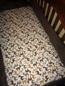 Woodland Pals Cotton Fabric Baby Crib Sheet