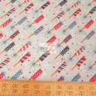 USA American Cotton Fabric Parade On Main Firecrackers