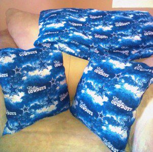 NFL Dallas Cowboys Cotton Fabric Pillows