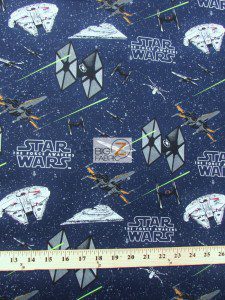 Star Wars The Force Awakens Galactic Combat Cotton Fabric