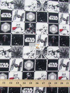 Star Wars The Force Awakens Kylo Rens Army Cotton Fabric