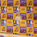 Licensed NBA Cotton Fabric Los Angeles Lakers
