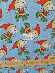Snoopy Christmas Cotton Fabric