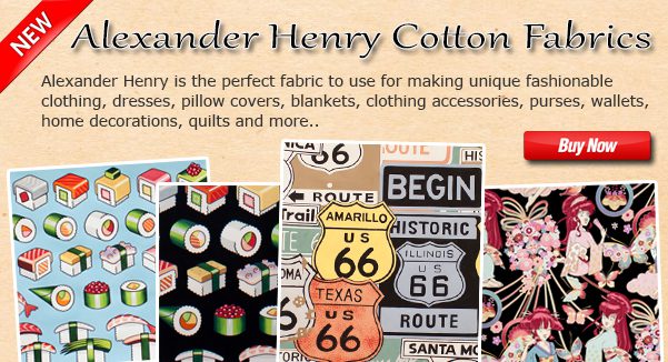 New Alexander Henry Cotton Fabric